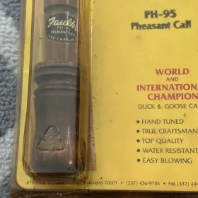 Ph-95 Faulks Ph95 Vintage Pheasant Call Pre-owned Works Instructions In Box Ph-95 Faulks Ph95 Vintage Pheasant Call Pre-owned Works Instructions In Box