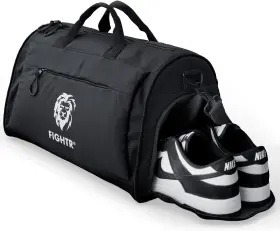 102-01 Fightr Sports Bag And Travel Duffel For Men Small 19 X 10 In Black
