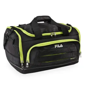 Fl-sd-4619 Fila Cypress Small Sport Duffel Bag One Size Onyx/lime Fl-sd-4619 Fila Cypress Small Sport Duffel Bag One Size Onyx/lime