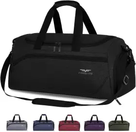 Fd3n22062 Fioretto 35l Mens Sports Gym Duffle Bag With Wet Pocket And Shoe A-black Fd3n22062 Fioretto 35l Mens Sports Gym Duffle Bag With Wet Pocket And Shoe A-black