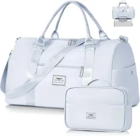 Fd3w23014 Fioretto Womens Gym Tote Duffle Bag With Toiletry Sports Duffel Grey Fd3w23014 Fioretto Womens Gym Tote Duffle Bag With Toiletry Sports Duffel Grey