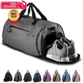 Fg009g Fitgriff Gym Bag For Men And Women With Shoe Wet 19 X 10 Small Grey Fg009g Fitgriff Gym Bag For Men And Women With Shoe Wet 19 X 10 Small Grey
