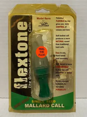 Flextone 815097000105 Flexton Double Reed Mallard Call Cuide Series Vintage Old Stock Flextone 815097000105 Flexton Double Reed Mallard Call Cuide Series Vintage Old Stock