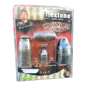 Flextone Fg-turk-00079 Turkey Call Lot Thunder Storm Set Of 4 Game Calls Nip