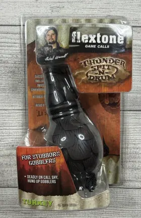 Fg-turk-00086 Flextone New Sealed Game Calls Thunder Spit-n-drum Turkey Call