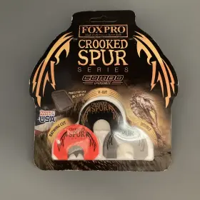 Foxpro 831621004456 Crooked Spur Serie Diaphragm Turkey Call Combo 3 Pack-protective Case New Foxpro 831621004456 Crooked Spur Serie Diaphragm Turkey Call Combo 3 Pack-protective Case New