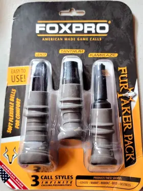 Foxpro 831621007693 Combo Predator Mouth Calls Single Reed Coyote-prey Sounds New Sealed Foxpro 831621007693 Combo Predator Mouth Calls Single Reed Coyote-prey Sounds New Sealed