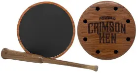 Foxpro 831621010679 Crimson Hen Aluminum Friction Turkey Sounds Cherry Wood - Crimsonalu