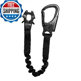 Fusion B072wkvwpz Shock Absorbing Lanyard Snap Hook Climb- 5000 Lbs Rated Professional Sal
