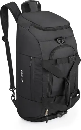 G4free 712243380763 40l 3-way Duffle Bag Backpack Gym For Men Women Sports Black