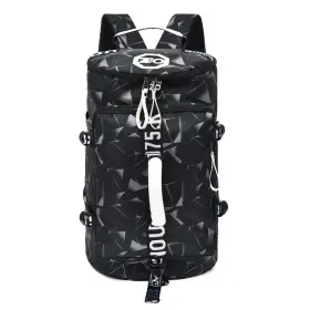 Ggov 716032426298 Gym Sport Bag Backpack Duffle Weekender 20 X 11 Inches Black