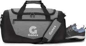 Gxgn0161b-ca Gonex Gym Duffel Bag With Shoe Compartment Wet Small 30l Black/gray Gxgn0161b-ca Gonex Gym Duffel Bag With Shoe Compartment Wet Small 30l Black/gray