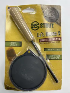 H.s. Strut 021291008735 Hs Lil Deuce 2 Double Slate Over Glass Pan Call - New In Open Package