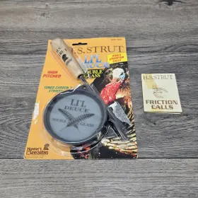H.s. Strut 021291008742 Li L Deuce Double Glass Turkey Call With Striker - Made In Usa H.s. Strut 021291008742 Li L Deuce Double Glass Turkey Call With Striker - Made In Usa