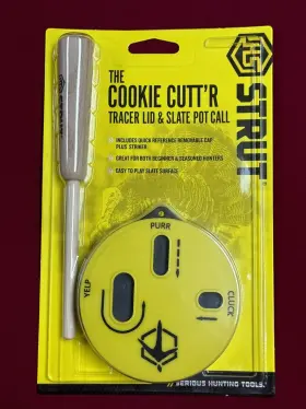 H.s. Strut 813628006367 Hs The Cookie Cutt R Tracer Lid And Slate Pot Call Turkey With Striker H.s. Strut 813628006367 Hs The Cookie Cutt R Tracer Lid And Slate Pot Call Turkey With Striker