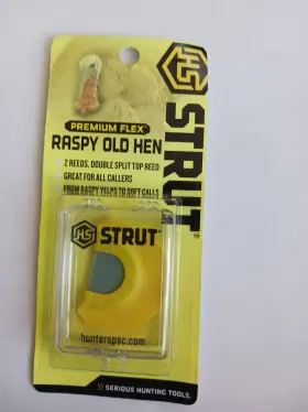 R100017 H.s. Strut Turkey Mouth Call Hs Inch Raspy Old Hen Premium Flex Yelps Soft Calls R100017 H.s. Strut Turkey Mouth Call Hs Inch Raspy Old Hen Premium Flex Yelps Soft Calls