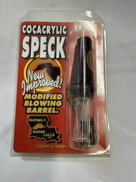 Ca01s Haydels Game Calls 086666410032 Haydel S Cocacrylic Speck Call - New Old Stock Damaged Packaging