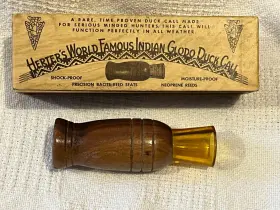 C139 Herters No. 139 Indian Glodo Neoprene Reed Duck Call With 154 Box