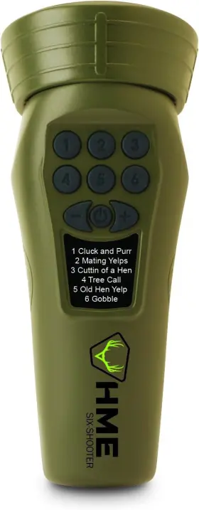 Hme-gc6s-tky Hme Western Rivers Mantis Six Shooter Turkey Electronic Game Call - Compact Hme-gc6s-tky Hme Western Rivers Mantis Six Shooter Turkey Electronic Game Call - Compact