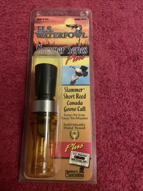 08165 Hs New Waterfowl Slammer Series Short Reed Canada Goose Call With Cassette Vintage 08165 Hs New Waterfowl Slammer Series Short Reed Canada Goose Call With Cassette Vintage