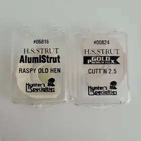 06816 Hunters Specialties Lot 2 Strut Raspy Old Hen Cutt N 2.5 Turkey Call 06816 Hunters Specialties Lot 2 Strut Raspy Old Hen Cutt N 2.5 Turkey Call