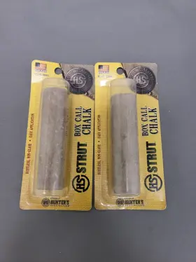 06864 Hunters Specialties 2 Pack Box Call Chalk Can Be Used On Any 4 Inch