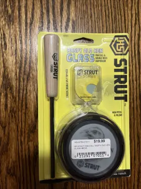 07011 Hunters Specialties Raspy Old Hen Friction Call Turkey Glass/carbon - 07011 Hunters Specialties Raspy Old Hen Friction Call Turkey Glass/carbon -