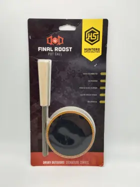 Hunters Specialties 813628004301 Strut Select Drury Final Roost Aluminum Pot Turkey Call New