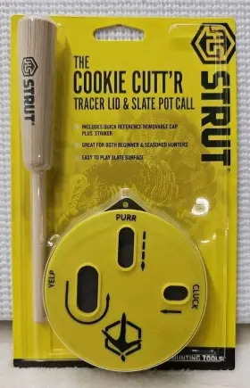Hs-str-100039w3 Hunters Specialties Hs Strut Cookie Cuttftr Tracer Lid Turkey Clucks Yelps Purrs