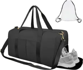 Lygb01 Iceivy Gym Duffle Bag Dry Wet Separated Sport Black Lygb01 Iceivy Gym Duffle Bag Dry Wet Separated Sport Black
