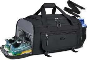 5631 Igolumon Gym Bag For Men 40l Sports Duffel Bags Duffle Black