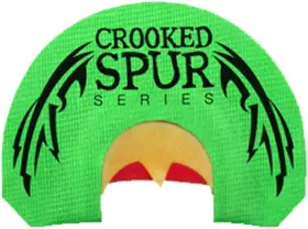 Inc 445052641635 Green Back Wing Crooked Spur Turkey Mouth Call Designed With Three Latex Reeds