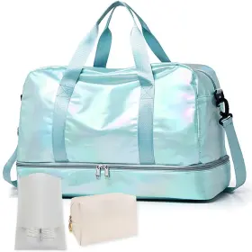 Jewyoco 762715147264 Gym Bag For Women Sports Travel Duffel With Toiletry Green Jewyoco 762715147264 Gym Bag For Women Sports Travel Duffel With Toiletry Green