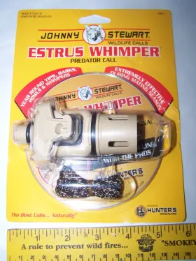 Johnny Stewart 042426416300 Estrus Whimper Predator Call And Dvd Yips Barks Howls Whimpers New