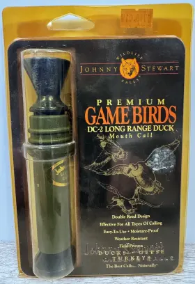 Johnny Stewart 042426440329 Vintage Dc-2 Long Range Duck Call Mouth - Made In Usa New