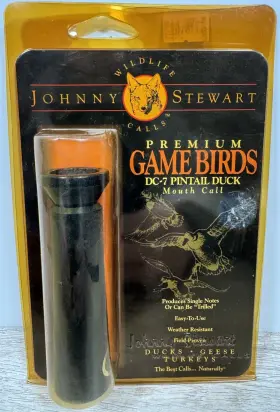 Johnny Stewart 042426440374 Vintage Dc-7 Pintail Duck Call Mouth - Made In Usa New Johnny Stewart 042426440374 Vintage Dc-7 Pintail Duck Call Mouth - Made In Usa New