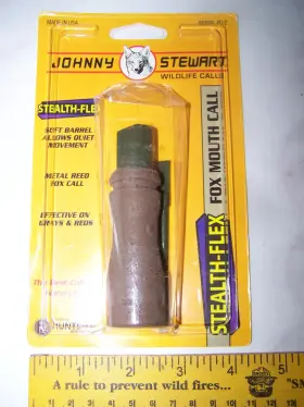 Johnny Stewart 042426442637 New Fox Mouth Call Stealth Flex Predator Fc-2