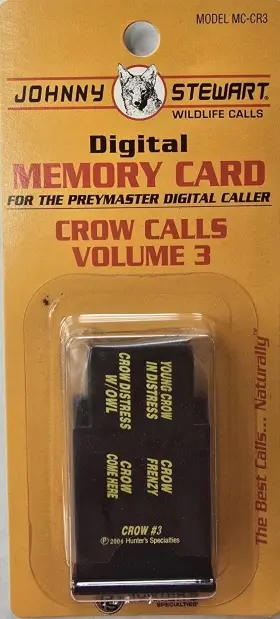 Mc-cr3 Johnny Stewart Crow Calls Volume 3 Preymaster Memory Card Pm-3 And Pm-4