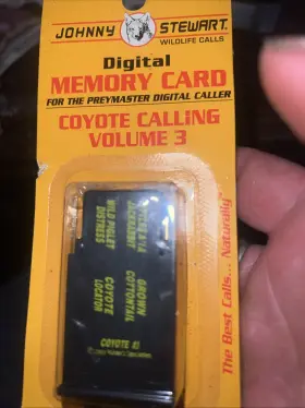 Mc-cy3 Johnny Stewart Coyote Calling Volume 3 Preymaster Memory Card Pm-3 And Pm-4 New