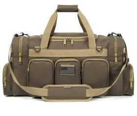 K-cliffs 672299630079 Tactical Range Duffel Heavy Duty Military Molle Gear 27 In Khaki Multicolor