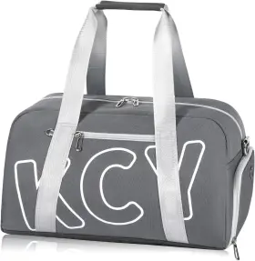 8448 Kcy 682601598515 Sports Gym Bag With Wet Pocket And Shoes Compartment For Women Dark-grey