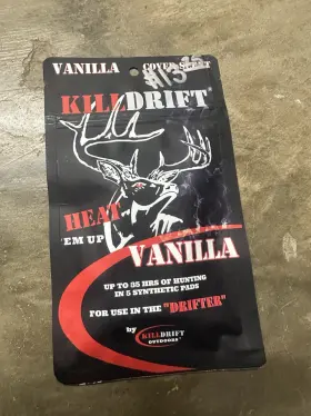 Killdrift Outdoors 850041882048 Vanilla Scent Pads Set Of 5 Synthetic For Deer Hunting