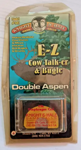 Knight & Hale 049443807005 Vintage Elk Call And Model 807 Ez Cow Talker Bugle Mews Grunts