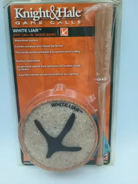 Knight & Hale 049443944724 And White Liar Pot Turkey Call Wood Base Game Waterproof Knight & Hale 049443944724 And White Liar Pot Turkey Call Wood Base Game Waterproof