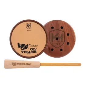 Knight & Hale B0f16v367x And Ol Yeller Sla-tek Surface Pot Call - Easy-use Friction Turkey