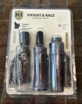 Kh1680 Knight & Hale New And Team Pinpoint Turkey Call 3-pack Woodpecker Crow Owl Kh1680 Knight & Hale New And Team Pinpoint Turkey Call 3-pack Woodpecker Crow Owl