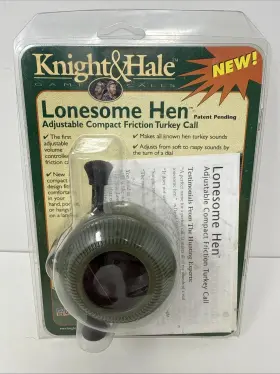 Kh169 Knight & Hale And Lonesome Hen Friction Turkey Call Compact Original Packaging Kh169 Knight & Hale And Lonesome Hen Friction Turkey Call Compact Original Packaging