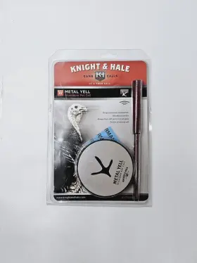 Kht1000 Knight & Hale And Turkey Metal Yell Aluminum Pot Call New Nos
