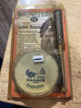 Kn1527 Knight & Hale And Vintage Silver Hammer Turkey Call Made In Usa Kn1527 Knight & Hale And Vintage Silver Hammer Turkey Call Made In Usa