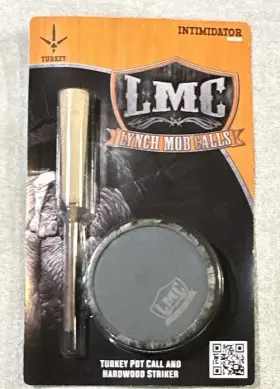 Lmc T300hw Intimidator Turkey Pot Friction Call With Hardwood Striker Acrylic/wood